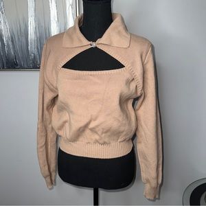 I Saw It First Tan Sweater